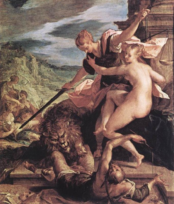 AACHEN, Hans von Allegory gdg oil painting picture